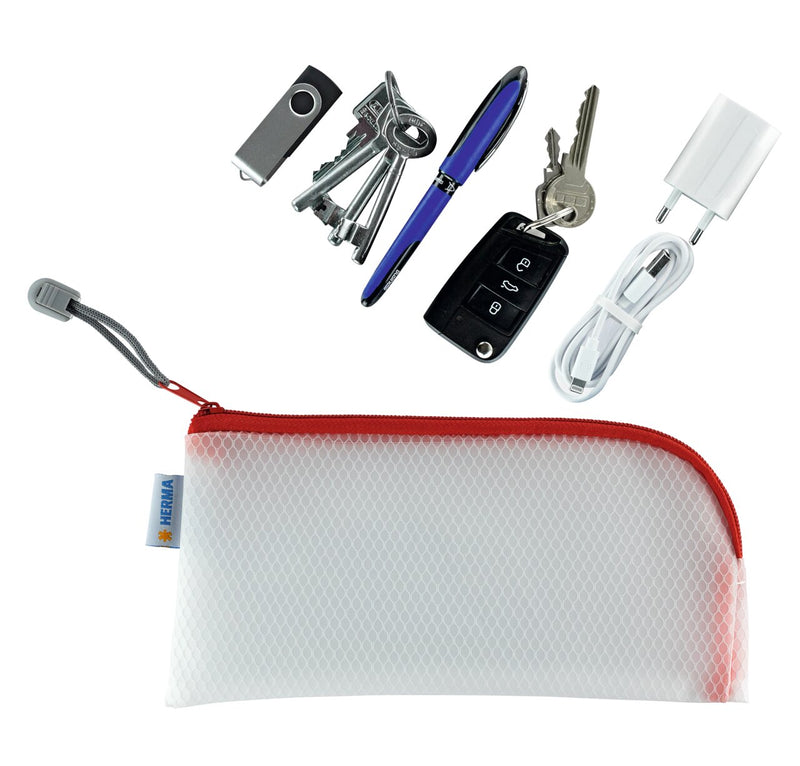 Universal Bag Case 23x11cm red