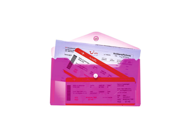 Document Bag assortment DIN long/DL Trend Colours - (pack of 5 mixed colours)