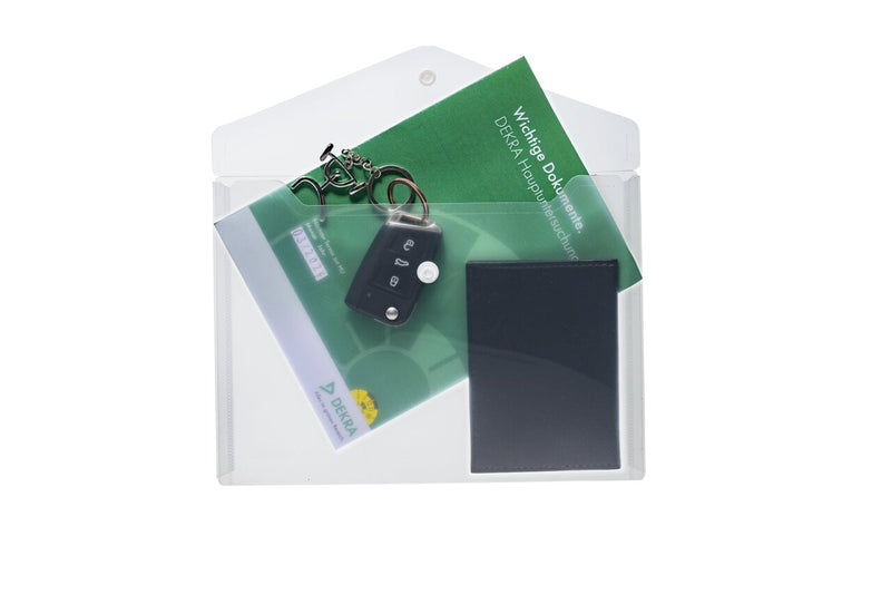Document Bag assortment DIN A5 PP Basic Colours - (pack of 5 mixed colours)