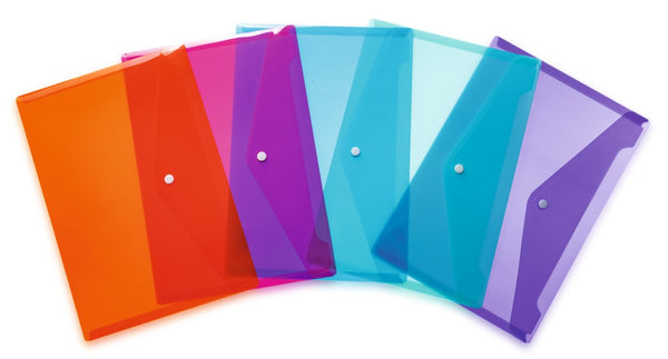Assortment Document Bag DIN A4 PP - Trend Colours (pack of 5 mixed colours)