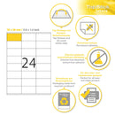 Avery L7159 with 24 labels per sheet