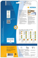 Blue labels, 105 x 42mm, Paper, Removable adhesive, A4 [280 labels