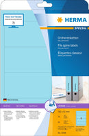 File labels, Blue, 192 x 61mm, for wide files (short), A4 [80 labels]