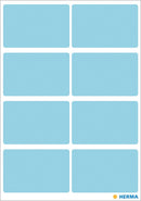 Stickers, Blue, 25 x 40mm, Paper, Permanent adhesive, Rectangles [40 labels]