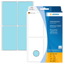 Stickers, Blue, 52 x 82mm, Paper, Permanent adhesive, Rectangles [128 labels]