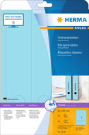 File labels, Blue, 61 x 297mm, for wide files (long), A4 [60 labels]