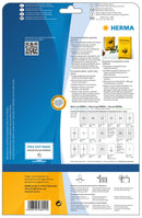 Clear labels, 99 x 139mm, Crystal clear polyester, Permanent adhesive, A4 [100 labels]
