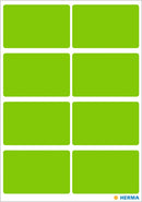 Stickers, Green, 25 x 40mm, Paper, Permanent adhesive, Rectangles [40 labels]