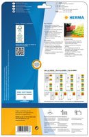 Neon Labels, Orange, 60mm diameter, Paper, Permanent adhesive, A4 [240 labels]