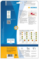 Neon Labels, Red, 99 x 68mm, Paper, Permanent adhesive, A4 [160 labels]