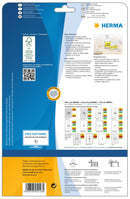 Neon Labels, Yellow, 210 x 297mm, Paper, Permanent adhesive, A4 [20 labels]