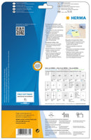 Clear labels, 210 x 297mm, Matt polyester, Permanent adhesive, A4 [25 labels]