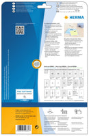 Clear labels, 66 x 34mm, Matt polyester, Permanent adhesive, A4 [600 labels]