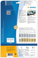 Inkjet Photo Labels, 210 x 297mm, Quick-drying coated paper, Permanent adhesive, A4 [25 labels]