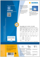 Recycled paper labels, 210 x 148mm, Natural white, Permanent adhesive, A4 [200 labels]