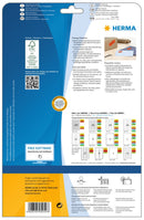 Red labels, 105 x 42mm, Paper, Removable adhesive, A4 [280 labels] HERMASKU: 5059