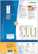 Red labels, 210 x 297mm, Paper, Permanent adhesive, A4 [100 labels]