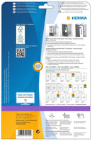File labels, Removable, White, 192 x 38mm, for narrow files (short), A4 [175 labels]