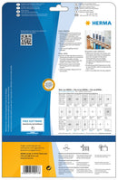 Power labels, 37 x 13mm, White, Extra-strong adhesive, A4 [2125 labels]