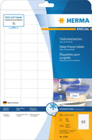 Freezer labels, 38 x 21mm, White, Paper, A4 [1625 labels]