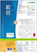 Address labels, 64 x 47mm, PREMIUM, Recyclable paper, Permanent adhesive, A4 [1800 labels]