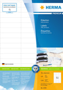 Address labels, 70 x 17mm, PREMIUM, Recyclable paper, Permanent adhesive, A4 [5100 labels]