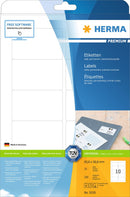 Address labels, 84 x 51mm, PREMIUM, Recyclable paper, Permanent adhesive, A4 [250 labels]