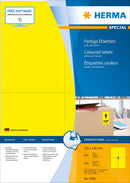 Yellow labels, 105 x 148mm, Paper, Permanent adhesive, A4 [400 labels]