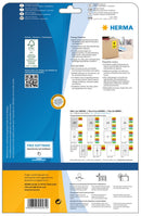 Yellow labels, 105 x 148mm, Paper, Removable adhesive, A4 [80 labels]
