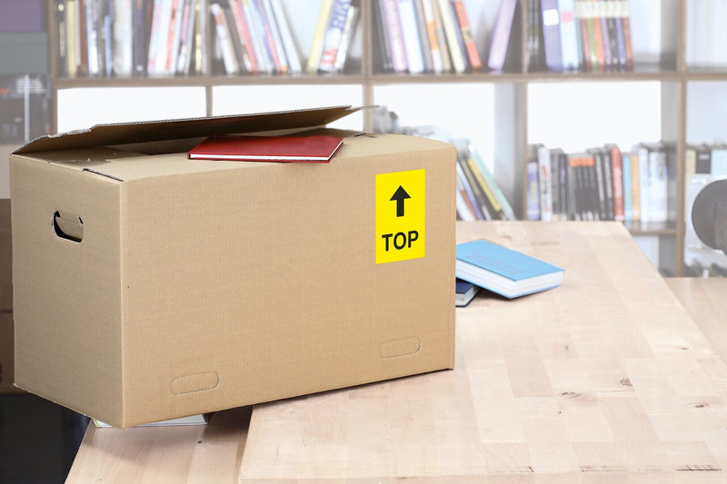 Coloured labels For shipping, mailings, warning notices or urgent memos. 