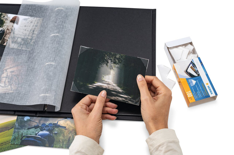 Photo corner sticker for photo album