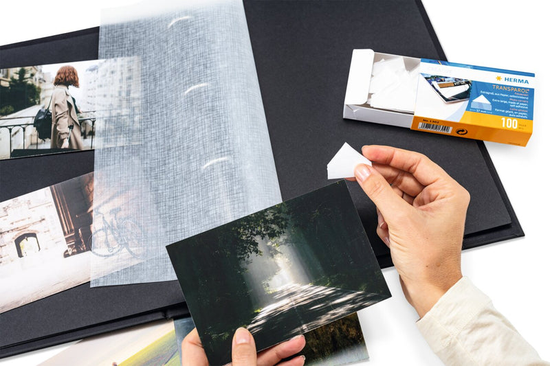 Photo Corder's Photo corners NZ | Clear edge 37mm | HERMA | 1302