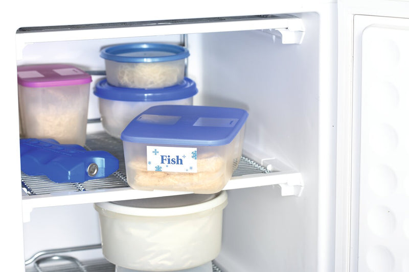 Printable freezer label Ideal labels for product labels on frozen food packaging or for content and shelf life information in the freezer.