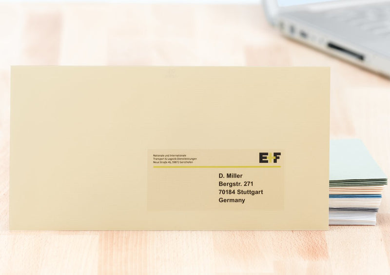 Invisible clear label Ideal for coloured backgrounds and applications where visual appearance is important.